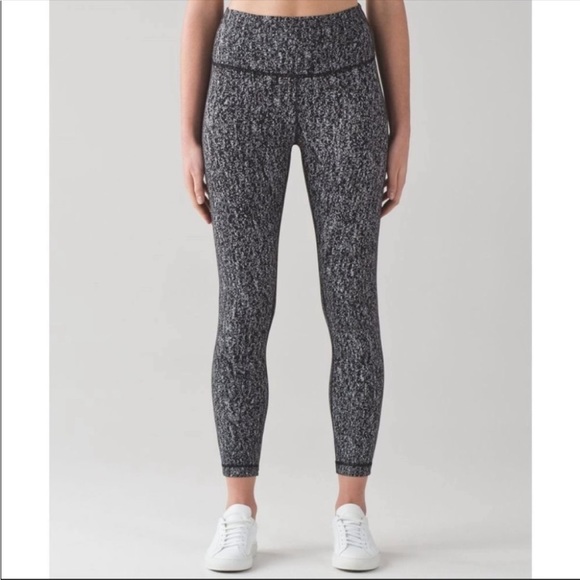 Lululemon High Times Pant Luon Suited Jacquard Black White - Picture 7 of 13